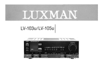 Luxman LV-103-U-LV-105-U-Owners-Manual